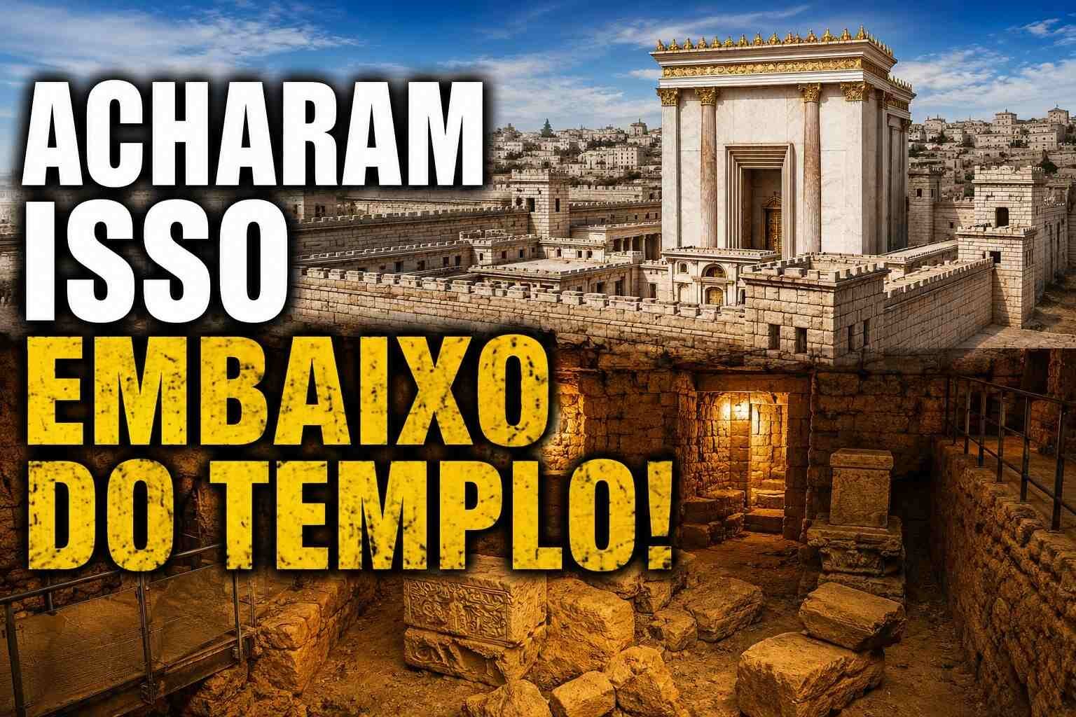 Acharam isso embaixo do Templo. Leia o artigo