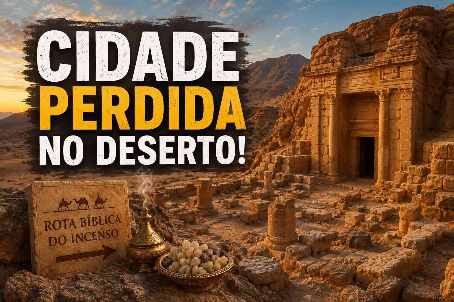 Rota Bíblica do Incenso: A Cidade Perdida no Deserto. Leia o artigo