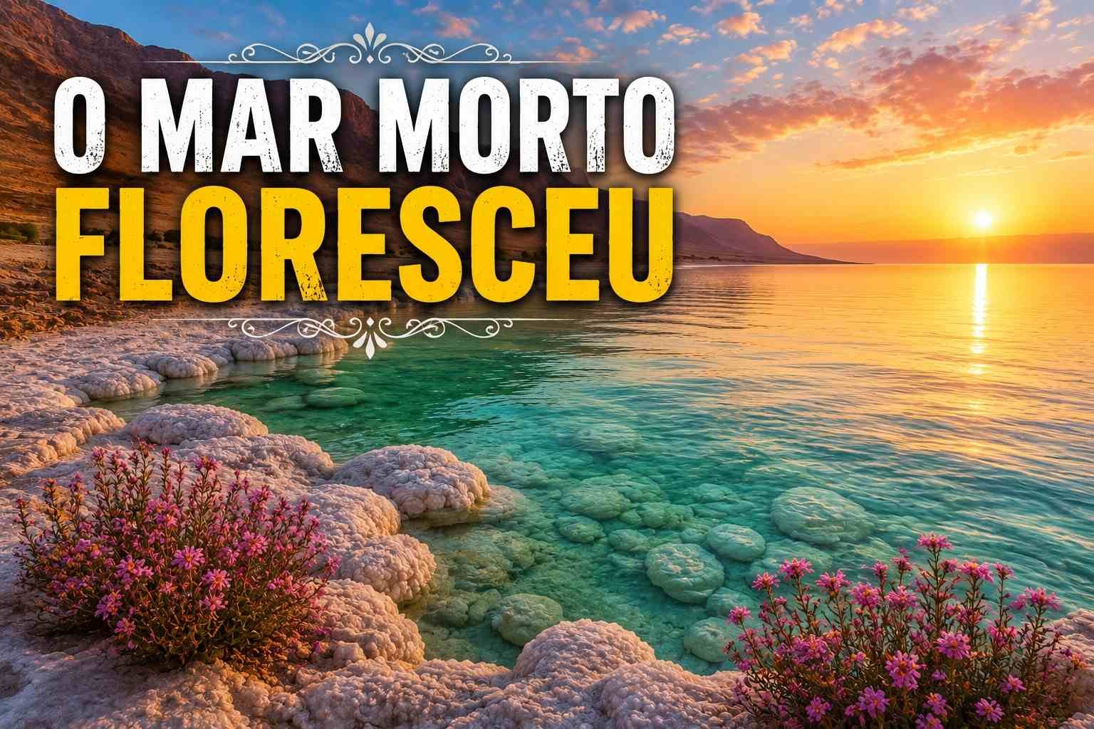 O Mar Morto Floresceu? Entenda o Fenômeno e o Significado Bíblico. Leia o artigo e veja o vídeo
