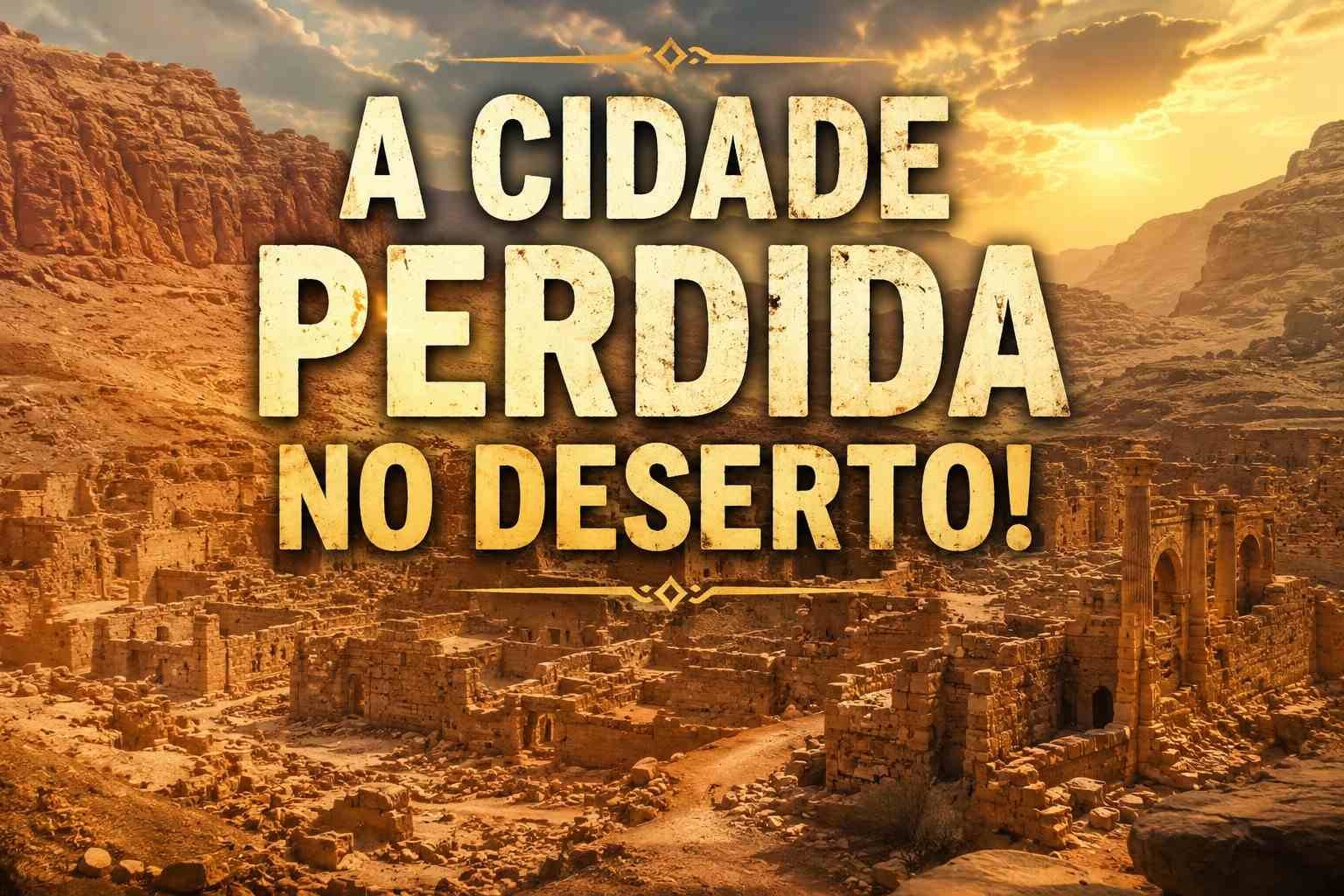 A Cidade Perdida no Deserto: A Rota Bíblica do Incenso em Israel. Leia o artigo e veja o video
