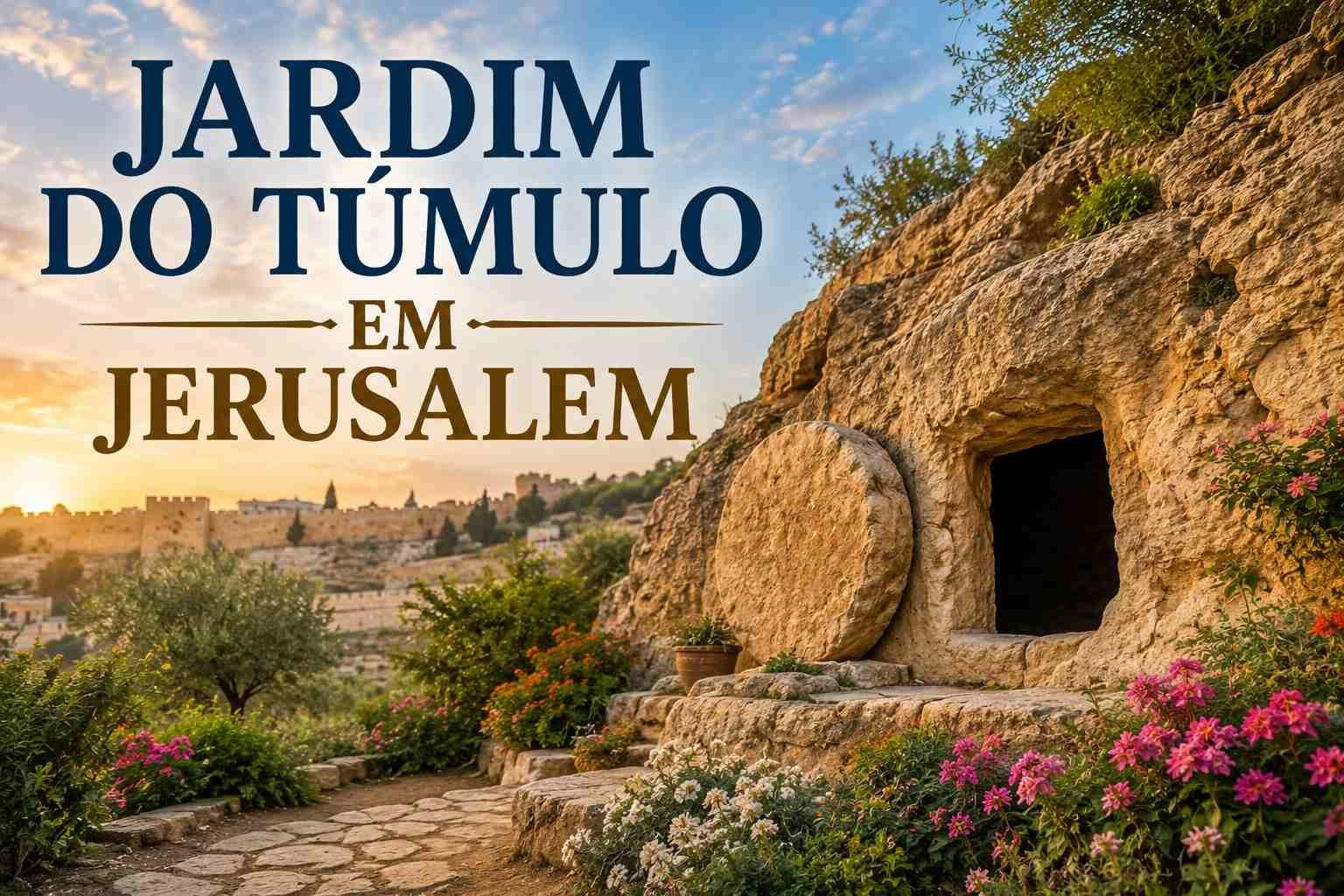 JARDIM DO TUMULO em Jerusalem! Caminhando o Via Dolorosa e o local do Sepulcro de Jesus. Leia e veja o vídeo