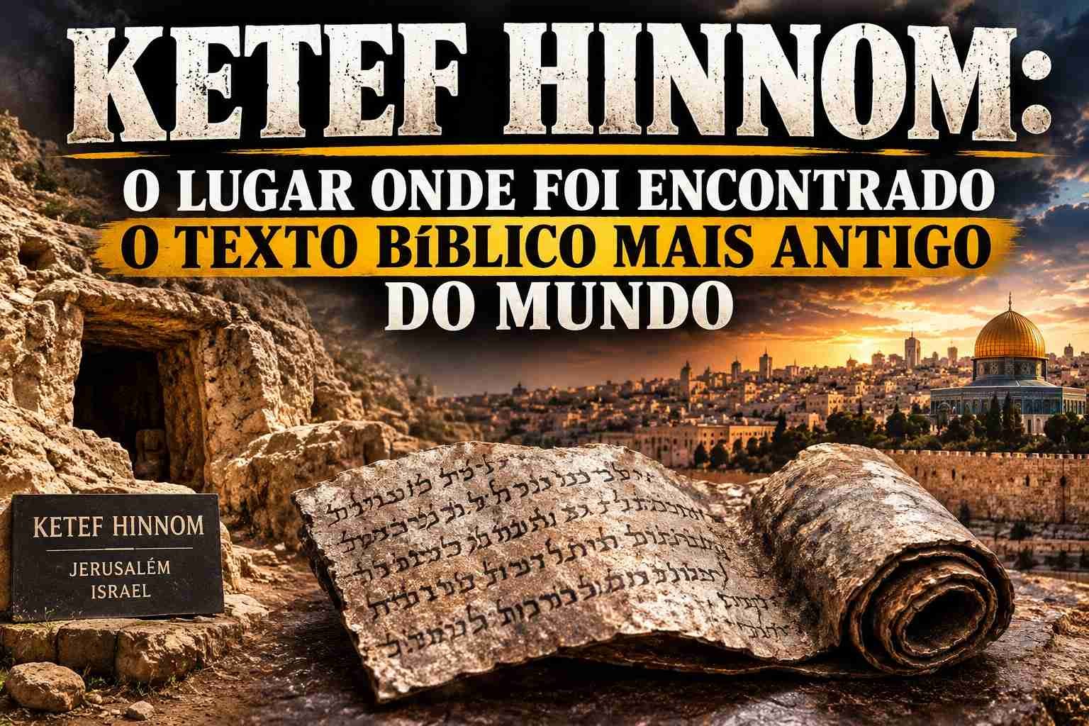 Ketef Hinnom: o lugar onde foi encontrado o texto bíblico mais antigo do mundo. Leia o artigo e veja o vídeo
