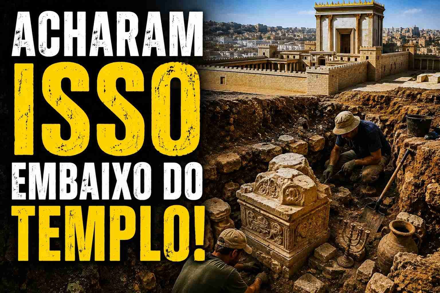 O Que Acharam Debaixo do Templo de Jerusalém? Leia o artigo e veja o vídeo