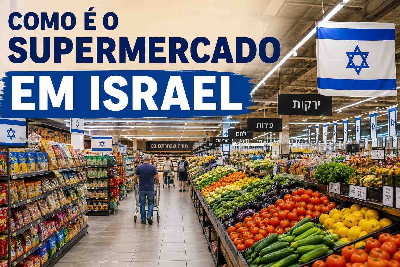 Como é um supermercado em Israel? Leia o artigo e veja o vídeo