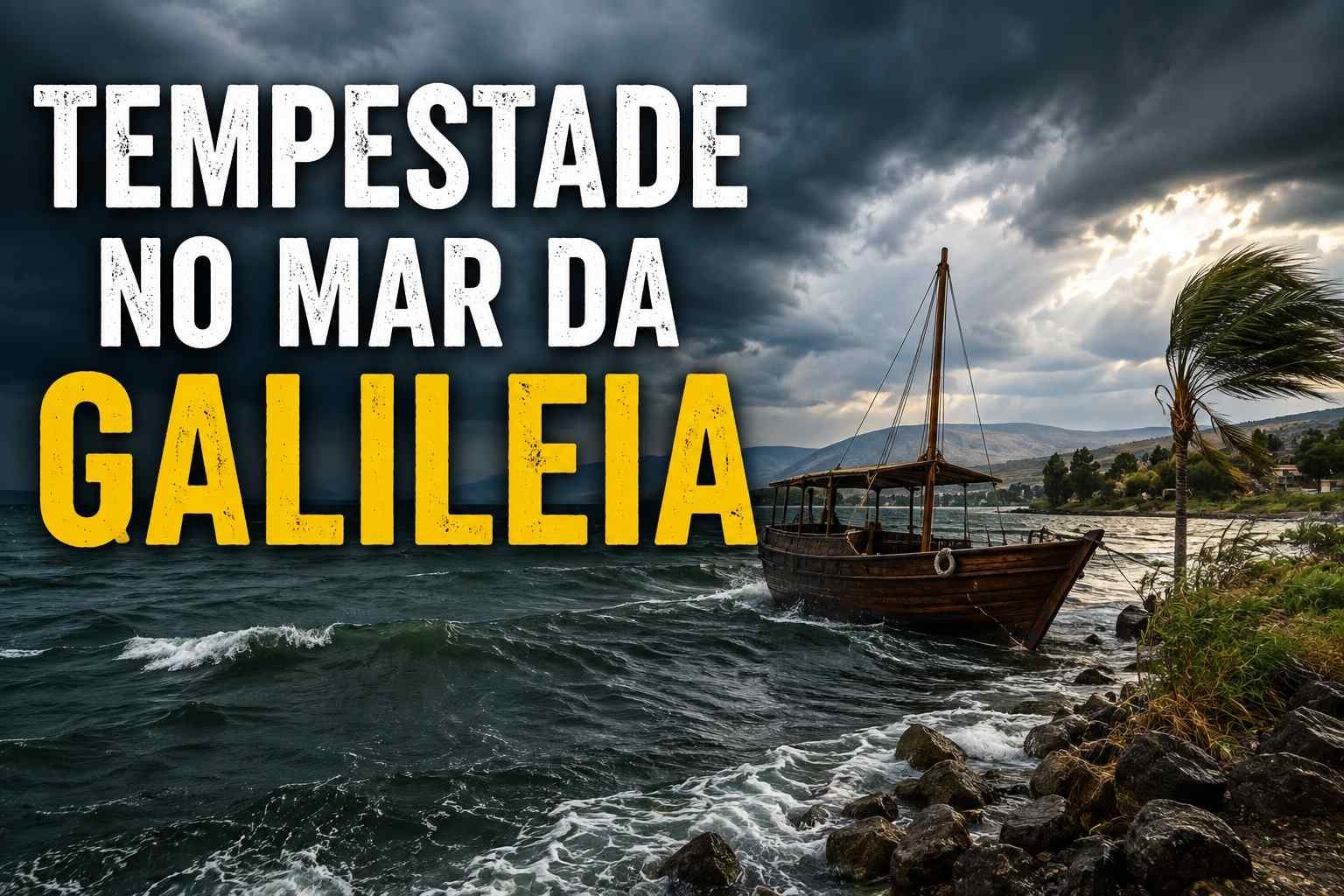 Tempestades no Mar da Galileia. Leia o artigo e veja o vídeo