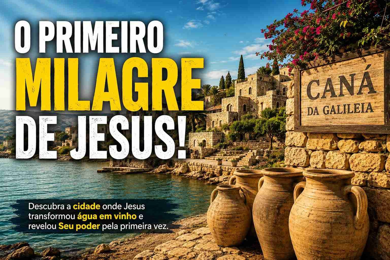 O Primeiro Milagre de Jesus! Leia o artigo e veja o vídeo